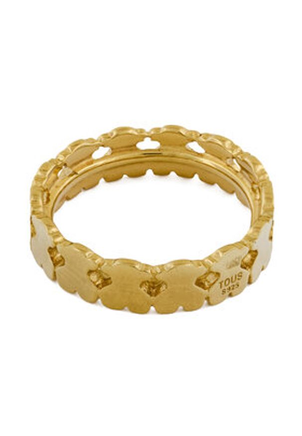Tous - TOUS Pierścionek 1004040514 Złoty. Materiał: srebrne. Kolor: złoty