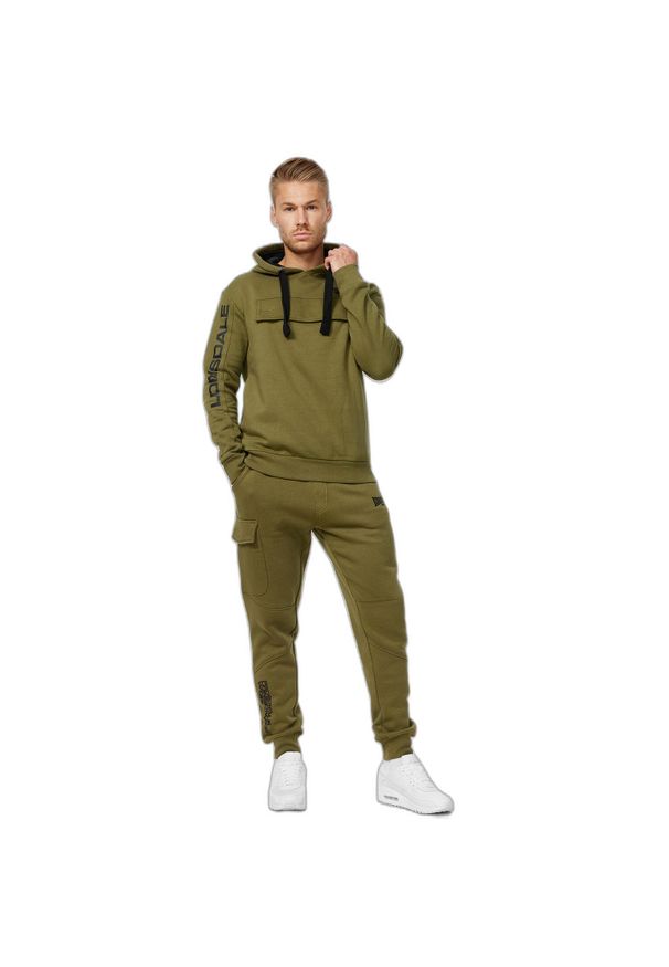 Bluza z kapturem Lonsdale Rushen. Typ kołnierza: kaptur. Kolor: czarny, zielony, wielokolorowy. Materiał: polar. Sport: joga i pilates