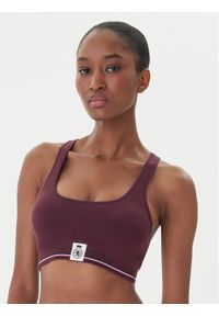 TOMMY HILFIGER - Tommy Hilfiger Biustonosz top UW0UW06061 Bordowy. Kolor: czerwony. Materiał: bawełna