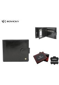 ROVICKY - Portfel męski skórzany 22323L-VT-RVT. Materiał: skóra