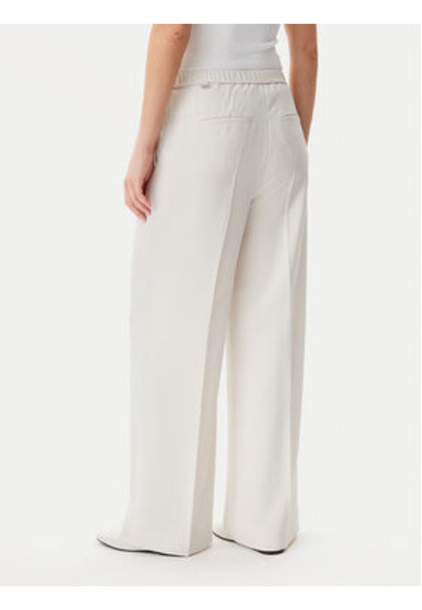 Calvin Klein Spodnie materiałowe Travel Twill K20K208214 Szary Wide Leg. Kolor: szary. Materiał: syntetyk