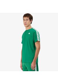 Koszulka Kappa Coen Slim 222 Banda. Kolor: biały, wielokolorowy, zielony. Sport: fitness #1