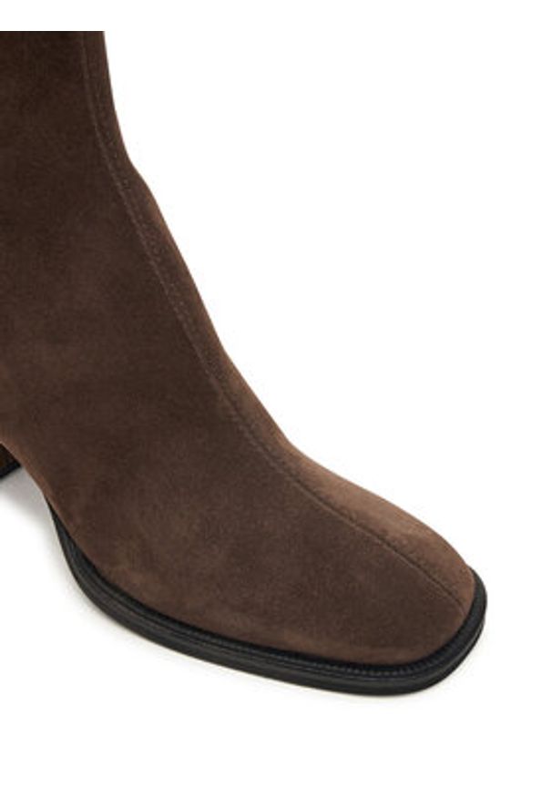 Furla Botki Diamante YK05FUD-Y61000-2566S-1-007-3600 S Brązowy. Kolor: brązowy. Materiał: skóra, zamsz