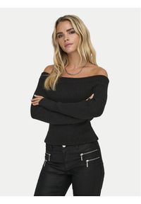 only - ONLY Sweter Katia 15311830 Czarny Regular Fit. Kolor: czarny. Materiał: syntetyk #1