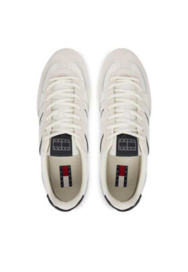 Tommy Jeans Sneakersy The Greenwich Edge Mix EM0EM01672 Écru. Materiał: skóra