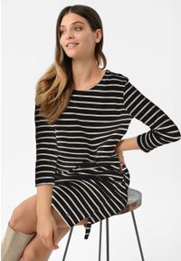 Volcano - Bawełniana sukienka w paski G-PURE. Okazja: na co dzień. Materiał: bawełna. Długość rękawa: krótki rękaw. Wzór: paski. Typ sukienki: dopasowane, sportowe, proste. Styl: klasyczny, casual, elegancki, sportowy. Długość: mini #1