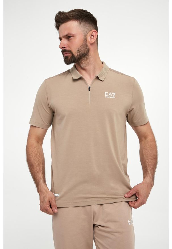 EA7 Emporio Armani - Polo męskie EA7 EMPORIO ARMANI. Typ kołnierza: polo