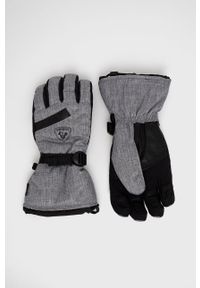 Rossignol rękawice narciarskie męskie kolor szary. Kolor: szary. Materiał: skóra, materiał. Sezon: zima. Sport: narciarstwo #1