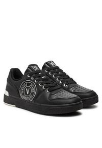 Versace Jeans Couture Sneakersy 76YA3SJ1 Czarny. Kolor: czarny. Materiał: materiał