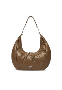 Pinko - PINKO Torebka Slouchy Hobo Big PE 25 PLTT 104295 A26J Khaki. Kolor: brązowy. Materiał: skórzane