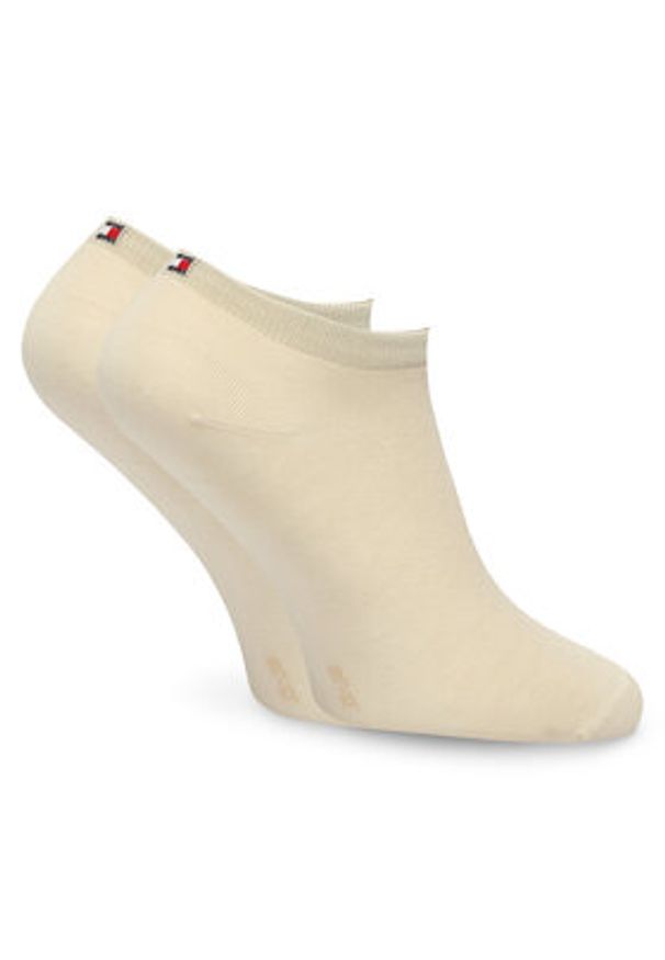 TOMMY HILFIGER - Tommy Hilfiger Skarpety krótkie 343024001 Beżowy. Kolor: beżowy. Materiał: bawełna
