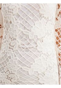 Desigual Sukienka letnia Sandalo 24SWVW50 Biały Slim Fit. Kolor: biały. Materiał: bawełna. Sezon: lato #2