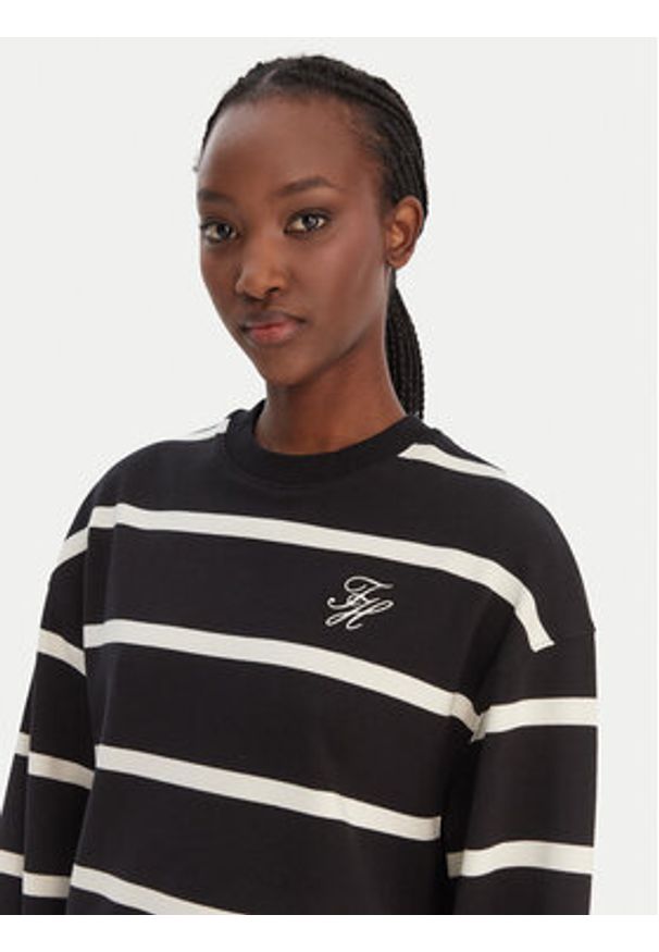 TOMMY HILFIGER - Tommy Hilfiger Sweter WW0WW48431 Czarny Regular Fit. Kolor: czarny. Materiał: bawełna
