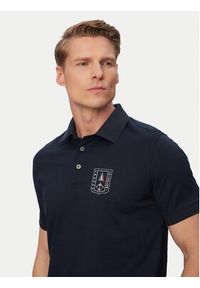 Aeronautica Militare Polo 261PO1917UJ00682 Granatowy Regular Fit. Typ kołnierza: polo. Kolor: niebieski. Materiał: bawełna #2