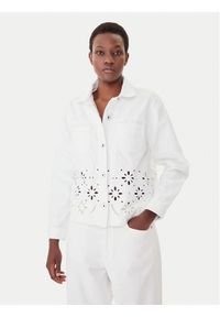 Morgan Kurtka jeansowa 252-VBRAD Biały Regular Fit. Kolor: biały. Materiał: bawełna #1