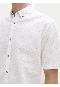 Tom Tailor Koszula 1045099 Biały Regular Fit. Kolor: biały. Materiał: bawełna #3