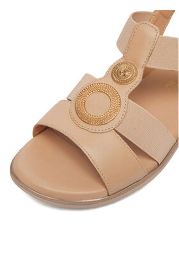 Go Soft Sandały CEO-WI16-INES-07 Beżowy. Kolor: beżowy. Materiał: skóra