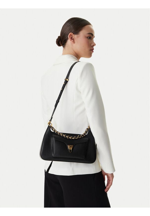 Coccinelle Saszetka 329150 Czarny. Kolor: czarny. Materiał: skórzane