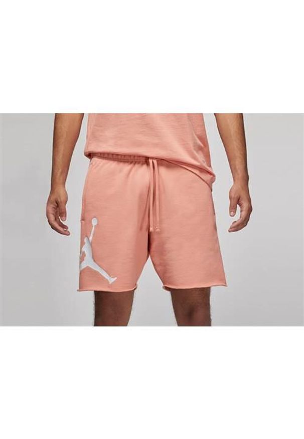 Spodnie sportowe męskie Nike Air Jordan Essentials Fleece. Kolor: różowy. Materiał: materiał, syntetyk, bawełna. Długość: krótkie