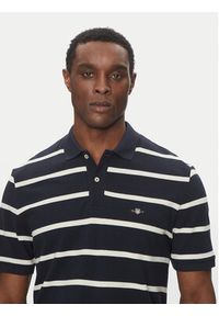 GANT - Gant Polo 2014022 Granatowy Regular Fit. Typ kołnierza: polo. Kolor: niebieski. Materiał: bawełna #2