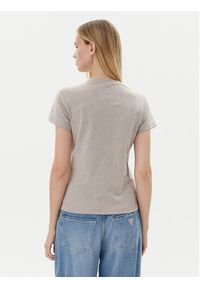 Guess T-Shirt V4YI21 KCDH1 Szary Slim Fit. Kolor: szary. Materiał: bawełna