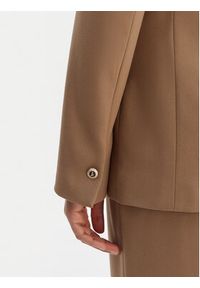 Morgan Marynarka 261-VFALI.F Brązowy Slim Fit. Kolor: brązowy. Materiał: wiskoza, syntetyk #4