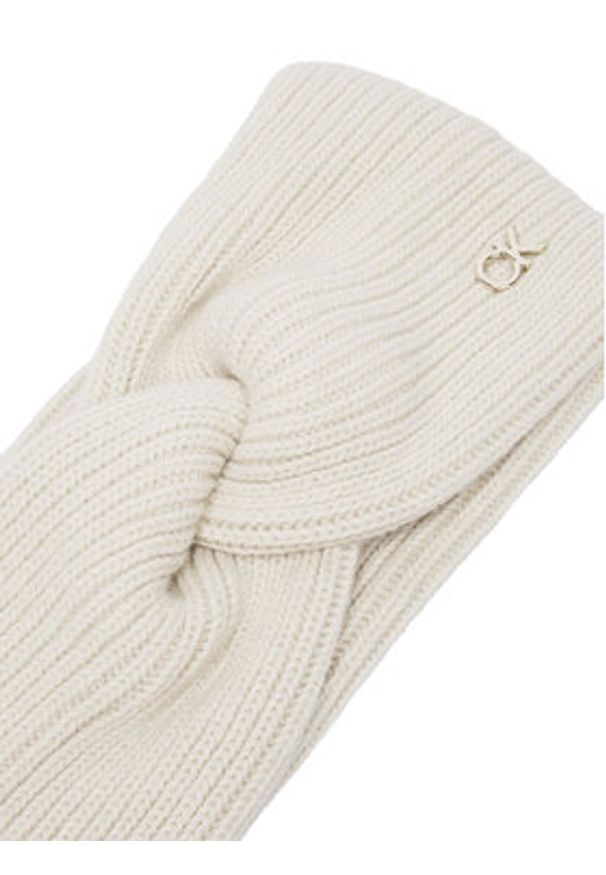 Calvin Klein Szalik Re-Lock K60K610415 Beżowy. Kolor: beżowy. Materiał: poliamid, nylon