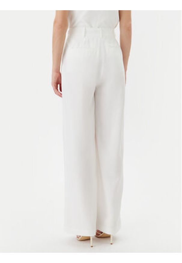 LOLA CASADEMUNT Spodnie palazzo LS2514010 Biały Wide Leg. Kolor: biały. Materiał: lyocell