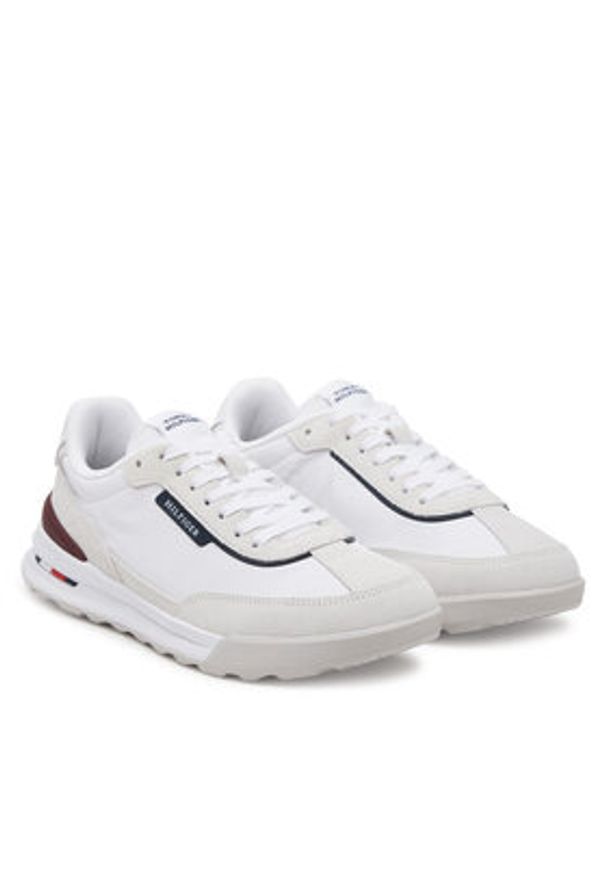 TOMMY HILFIGER - Tommy Hilfiger Sneakersy Retro Runner Seasonal FM0FM05425 Biały. Kolor: biały. Materiał: skóra
