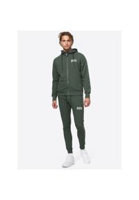 Benlee - Dres z kapturem o regularnym kroju Lonsdale Hackberry. Kolor: zielony, biały, wielokolorowy. Materiał: dresówka. Sport: fitness #1