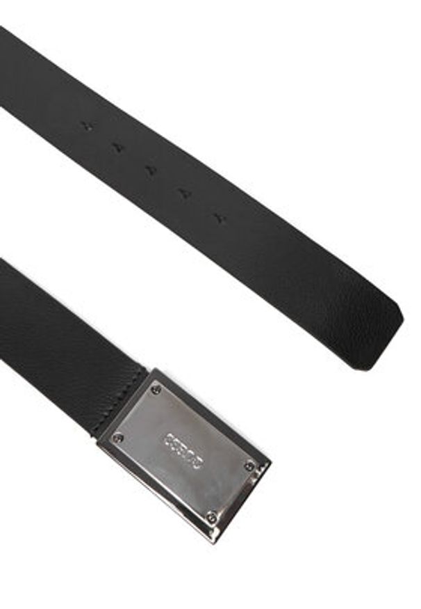 Guess Pasek Męski BM7846 P5440 Czarny. Kolor: czarny. Materiał: skóra