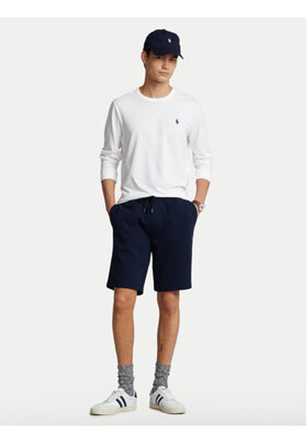Polo Ralph Lauren Longsleeve Classics 710671468004 Biały Custom Slim Fit. Typ kołnierza: polo. Kolor: biały. Materiał: bawełna. Długość rękawa: długi rękaw