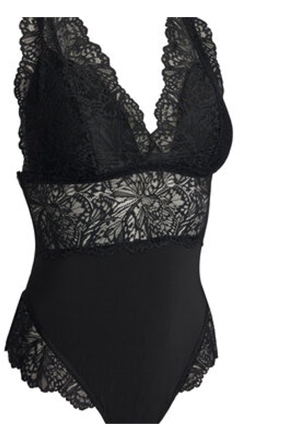Hunkemöller Body Posie 302452 Czarny. Kolor: czarny. Materiał: syntetyk