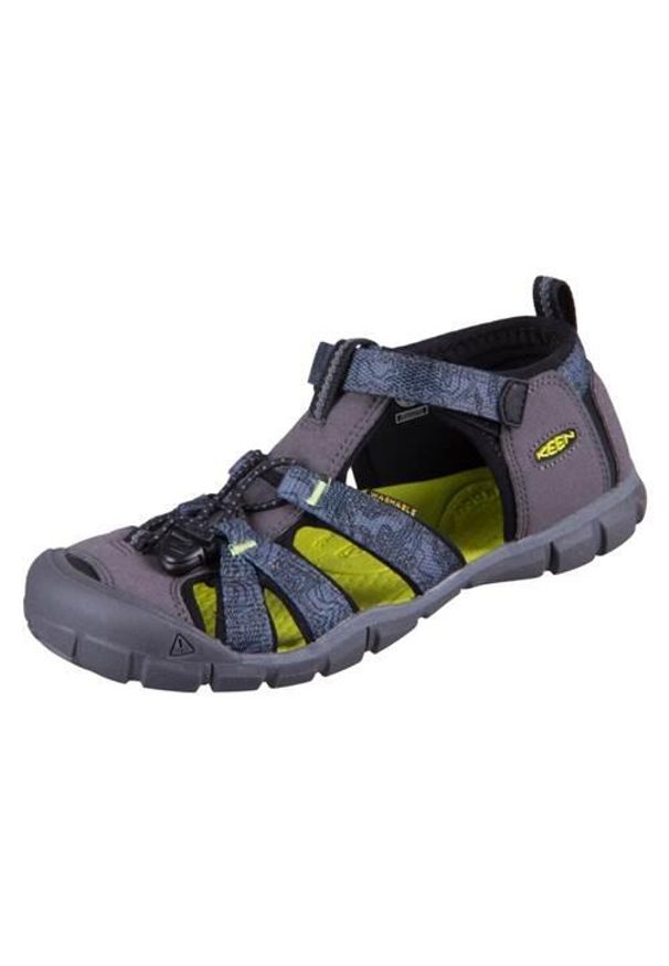 keen - Buty do chodzenia dla dzieci Keen Seacamp II Cnx. Zapięcie: rzepy. Kolor: szary. Materiał: materiał, syntetyk