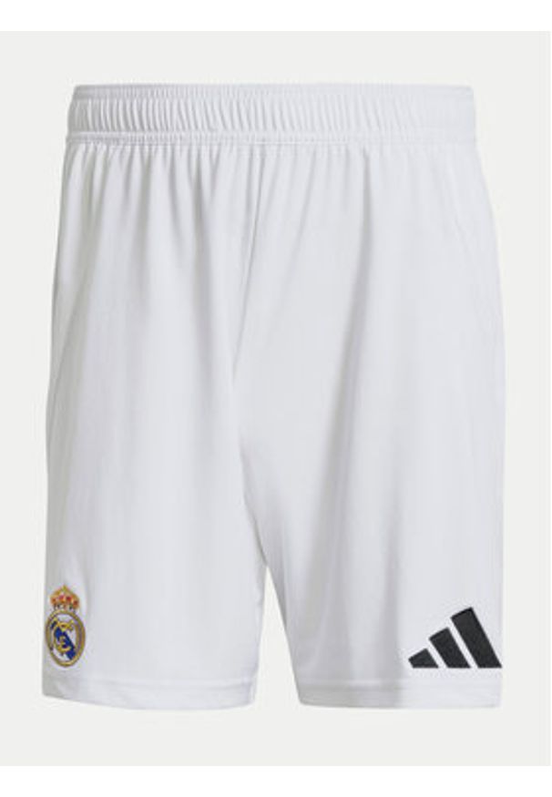Adidas - adidas Szorty sportowe Real Madrid 24/25 Home IU5008 Biały Regular Fit. Kolor: biały. Materiał: syntetyk