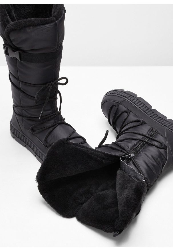 bonprix - Botki trekkingowe. Kolor: czarny. Sezon: zima