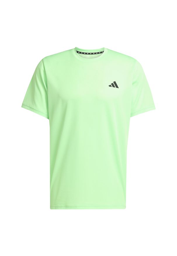 Adidas - Koszulka adidas Train Essentials. Kolor: zielony, czarny, wielokolorowy. Materiał: materiał. Sport: fitness