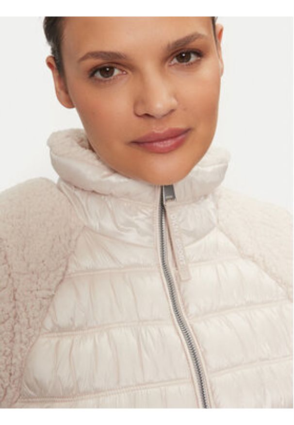 DKNY Bezrękawnik DP4V3163 Écru Regular Fit. Materiał: syntetyk. Długość rękawa: bez rękawów