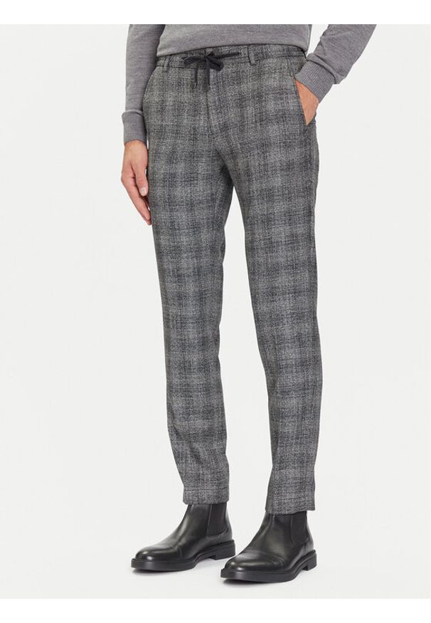 JOOP! Spodnie materiałowe 17 JT-79Sake12 30048702 Szary Slim Fit. Kolor: szary. Materiał: syntetyk