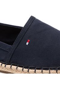 TOMMY HILFIGER - Tommy Hilfiger Espadryle Basic Tommy Flat Espadrille FW0FW06497 Granatowy. Kolor: niebieski. Materiał: materiał