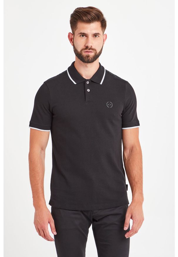 Armani Exchange - POLO ARMANI EXCHANGE. Typ kołnierza: polo. Wzór: jednolity, nadruk. Styl: sportowy
