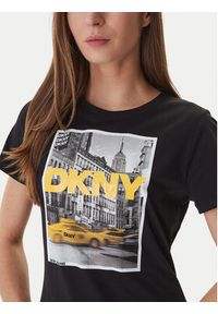 DKNY T-Shirt DJ6T1749 Czarny Regular Fit. Kolor: czarny. Materiał: bawełna #3