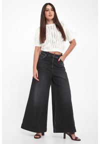 Twinset Milano - Sweter damski ażurowy z piórkami TWINSET. Wzór: ażurowy #5