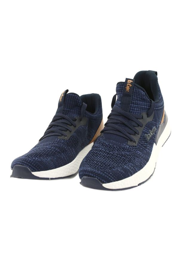 Lee Cooper Sportowe buty meskie LCW-21-29-0175M Nany brązowe granatowe niebieskie. Zapięcie: sznurówki. Kolor: brązowy, wielokolorowy, niebieski. Materiał: guma, materiał, skóra. Szerokość cholewki: normalna