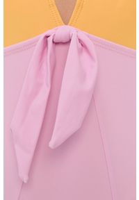 Vero Moda Strój kąpielowy kolor różowy lekko usztywniona miseczka. Kolor: różowy #4