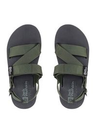 Jack Wolfskin Sandały Urban Entdeckung Belt Sandal 4056711 Zielony. Kolor: zielony. Materiał: materiał #4