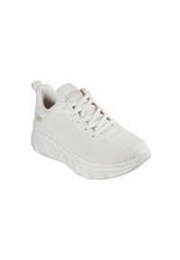 skechers - Buty SKECHERS 117385S Beżowy. Okazja: na co dzień. Kolor: biały. Materiał: tkanina, guma #1