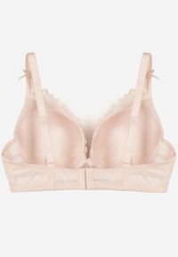 Renee - Jasnoróżowy Biustonosz Ozdobiony Koronką i Kokardkami Sellene. Kolor: różowy. Materiał: koronka. Wzór: koronka, aplikacja #5