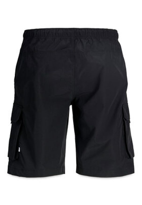 Jack & Jones Szorty materiałowe Cole Ivan 12288611 Czarny Regular Fit. Kolor: czarny. Materiał: syntetyk