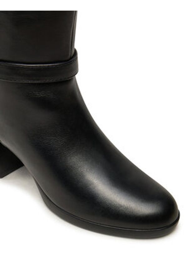 Geox Kozaki Walk Pleasure 55D D46XBD 00043 C9999 Czarny. Kolor: czarny. Materiał: skóra